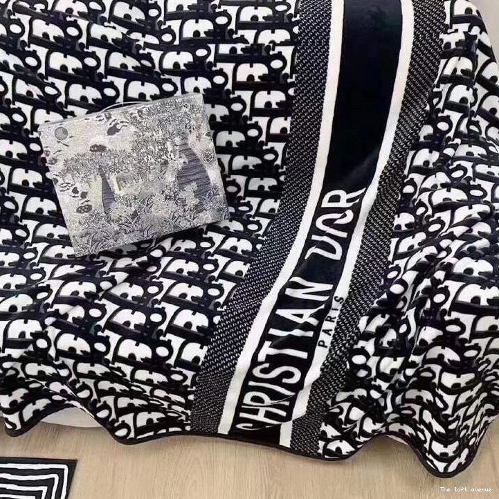 BLANKET OBLIQUE FLEECE THROW 0708
